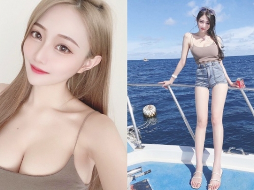 「腿控」天菜！大眼甜心「雨停」白皙美腿＋豐滿雪乳 讓人一看就停不下來
