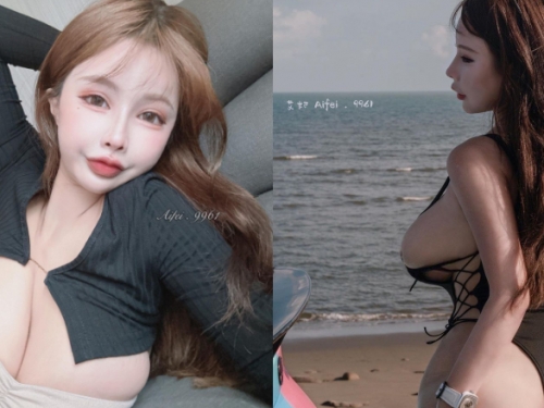 你是不是偷看她的ㄋㄟㄋㄟ！巨乳洋娃娃「艾妃Aifei」害路邊情侶吵架