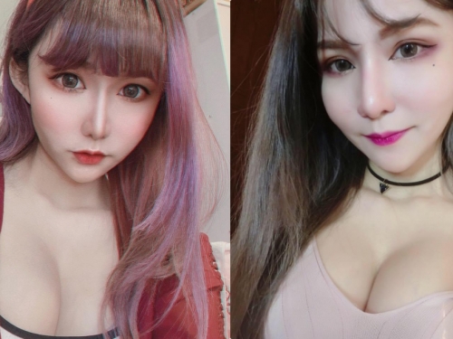 可愛大眼混血女孩「MeiBe妹比」，戴著麋鹿髮圈展現「渾圓乳量」！