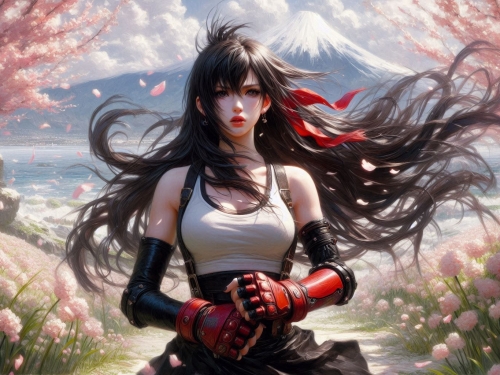 Tifa and 2B