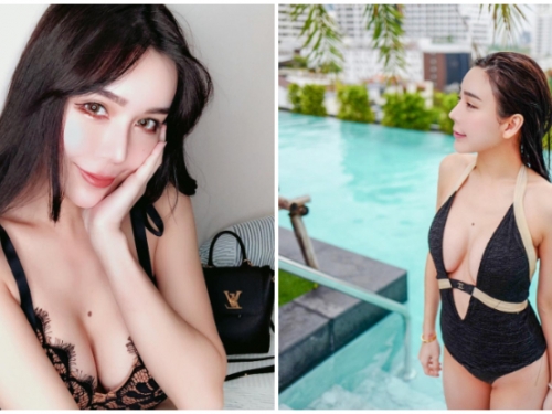 乳有大痣！「爆乳老闆娘」用自己的胴體展示比基尼，身材太好看不出來已經當媽！