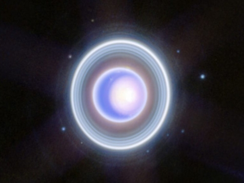韋伯捕捉到天王星、衛星及神祕的環