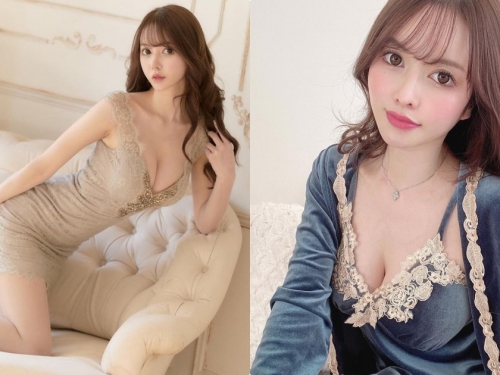 六本木正妹「低胸睡衣」奢華又火辣，蕾絲款式「充滿性感小心機」！