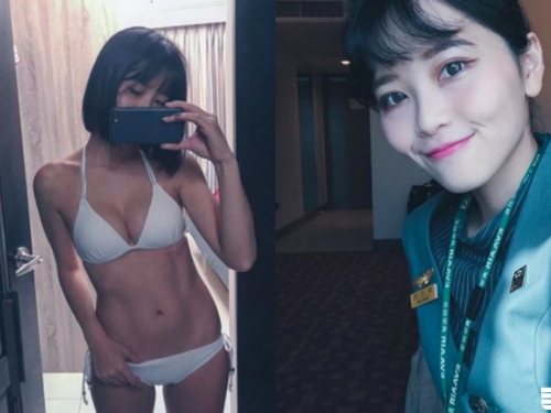 自然系女孩最性感！長榮空姐94讚，脫下制服竟是「火辣腹肌」，好想被機上服務呀～