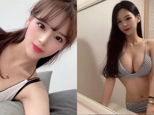 正妹Jmin「躺床蹦出深溝」，「房間內辣照連發」越來越猛烈！