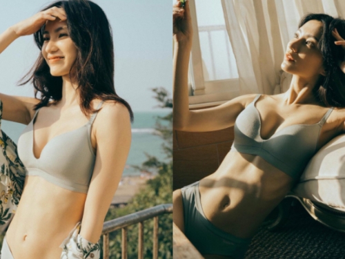 「天然氣質妹」受斜陽照耀超迷人，光影捕捉「渾圓美乳」畫面太美