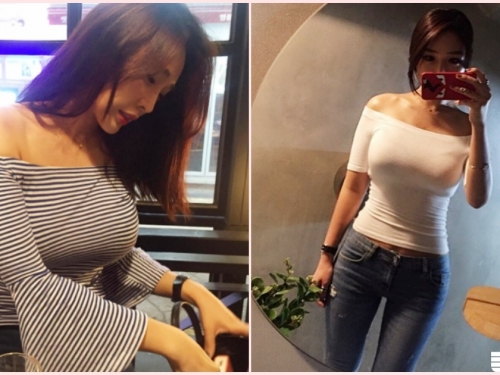餐廳驚見「巨乳奶妹」男友視角好犯規！滿滿的乳量真讓人受不了…
