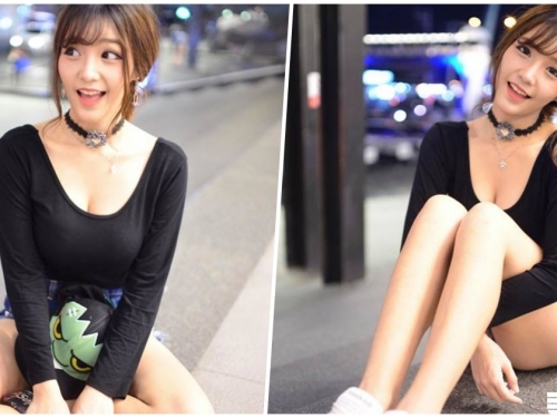 正妹緊身衣爆出「性感美乳」，修長S曲線看了就鼻血狂噴啊！