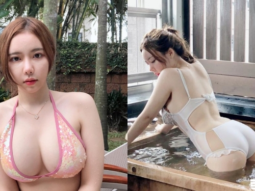 奶奶比臉大！超巨乳少女「透明沐浴」，血脈噴張的「濕身畫面」可以立刻提槍啦！