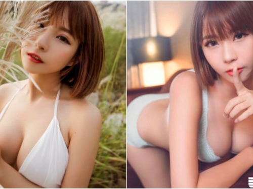 「白衣奶妹」上山踏青！F級的「渾圓美乳」出來透氣！野外最美的風景啊！