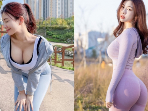 愛慢跑的小姐姐每天都出門「曬蜜桃」　渾圓翹臀身材跟本開外掛