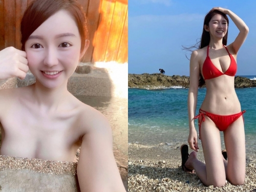 「童顏巨乳護理師」泡湯自拍好辣！清純無害的臉蛋下「不科學雙峰」有夠兇！