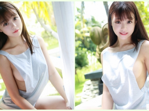 超甜美！白皙美乳妹「極上誘惑」形狀有夠可愛！性感的「邪惡線條」胸到不要不要的…