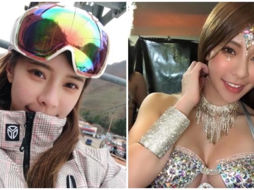 包緊緊「高顏值正妹」是性感舞者，傳說中的九頭身修長身材連妹子都愛不釋手