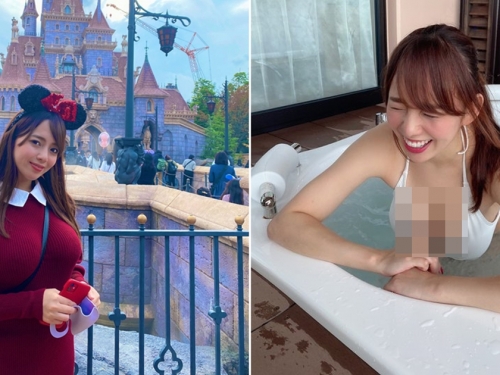 另類福利照！　療癒系姊姊型AV女優「三島奈津子」遊樂園紀念照意外勾出胸猛J罩杯！