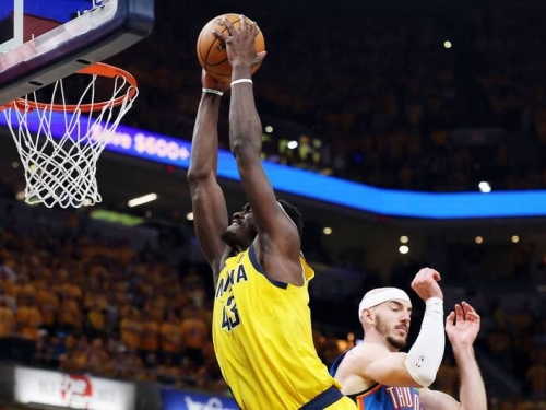 NBA冠軍賽》拚聽牌的溜馬9人上陣都有得分 上半場領先雷霆