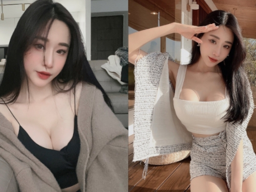 「氣質闆娘」曝曬完美弧形，「渾圓巨乳」深擠括弧線超威猛！