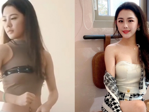 威力太強！甜美正妹挑戰「爆裂束帶」　一挺胸瞬間彈飛！