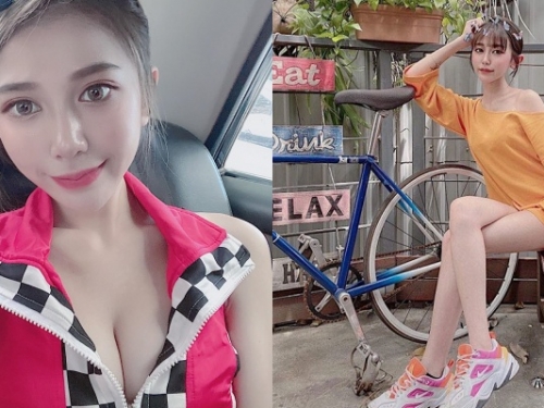 這電眼太銷魂！氣質系正妹 Karen 愛賽車成癡！「酥胸、美腿」組合超誘人