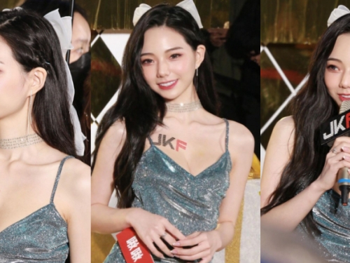 「啾啾」出席JKF璀璨耶誕箱點燈儀式　零死角美貌震驚全場