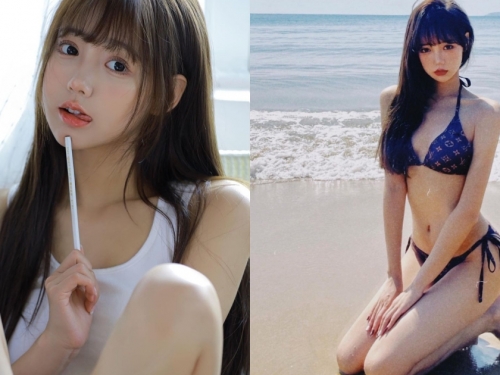 廣州音樂學院的「娃娃臉萌妹」！氣質甜美身形纖細，穿比基尼卻顯「曼妙Ｓ曲線」！