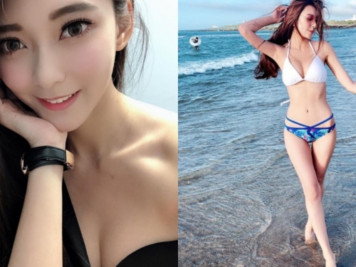 電眼辣模「張舒晴Annie」白皙美腿不得了，比基尼泳裝照辣到照片被盜～