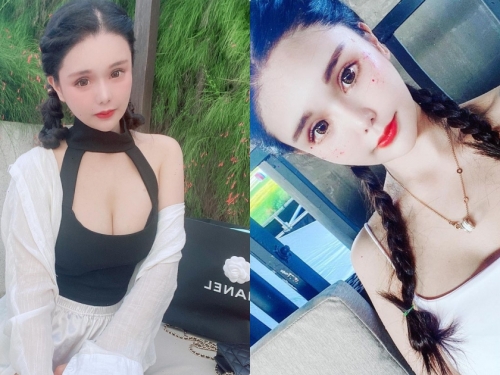 正妹「林芸芸」挖空裝太吸睛，胸前畫面好洶湧呀！