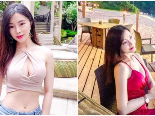 背殺女神！「胸猛級正妹」小紜兒 Heidi 綁帶洋裝大秀美背　網友：好想拆解...