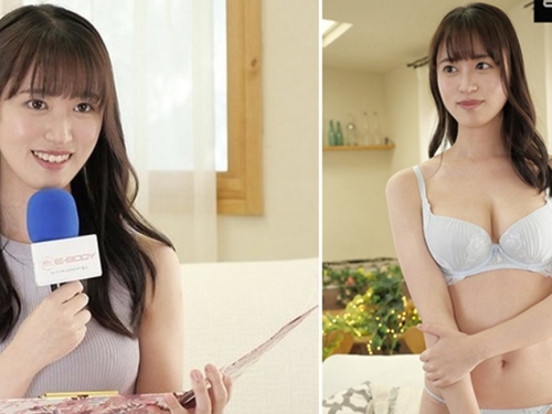 想當主播！　170公分F罩杯長腿巨乳「青空優」AV出道！