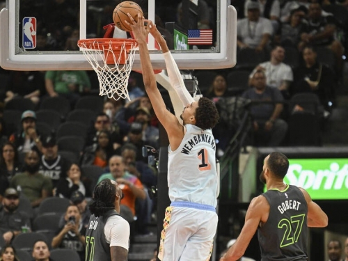 NBA》溫班亞瑪繳20分、搧7火鍋 馬刺不敵灰狼紀錄夜留憾