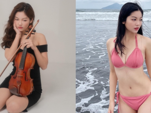 專業小提琴手「霈霈」氣質甜美好戀愛　飽滿身材深藏不露