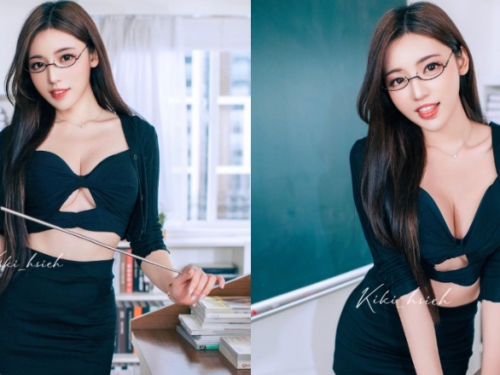 老師我不乖！性感教師穿吊帶襪上課　讓男學生都彎著腰走路