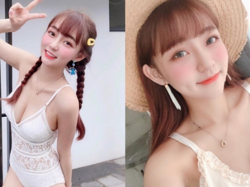 雙辮子太萌！甜系少女「瑞希Mizuki」水靈大眼超勾魂，彈嫩雪乳鮮嫩欲垂讓人好嗨森！