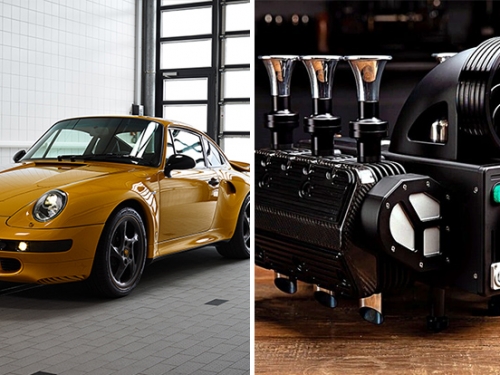 這咖啡有機油味還帶點熱血？向 Porsche 993 氣冷六缸致敬的機械感咖啡機！