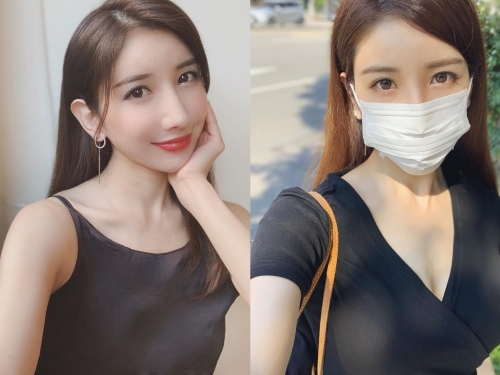 街頭驚見「超胸口罩妹」深V透視超誘惑　網肉搜後暴動：她在台灣耶