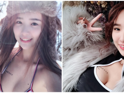 拍寫真也要挑戰極限！「小隻女孩」雅涵Kimi在雪地裡穿著比基尼，衝擊的反差美感