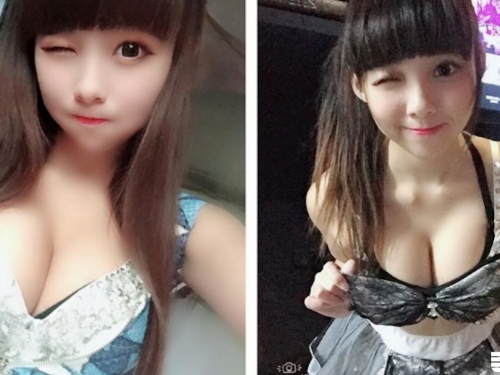 童顏巨乳才是王道！巨乳「20歲嫩妹」工作接不完，不科學長輩溢出肩帶根本支撐不住！
