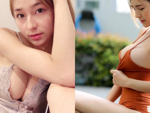 可以再往下一點！巨乳正妹天氣熱「奶奶想透氣」，果然住熱帶國家就是福利好啊！