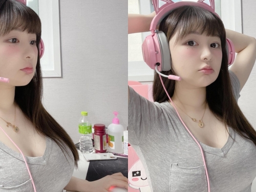 好兇的遊戲實況主正妹！「童顏巨乳」的狂暴上圍太搶眼，竟有170cm的高挑身材！