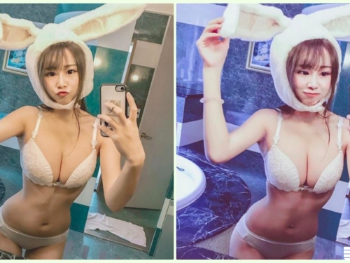 帶回家養！超胸「爆乳小白兔」陪你過新年！超誘惑「極上美乳視角」畫面好挑逗…