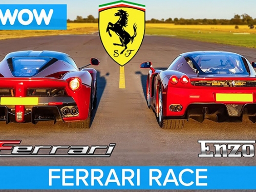 [影] 頂尖烈馬對決！Ferrari Enzo vs. LaFerrari 直線加速大戰，兩代馬王誰能勝出？