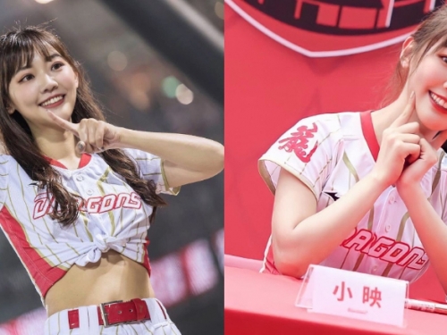 場邊最美！小龍女啦啦隊員「小映 Kaitlyn」甜美氣質讓觀眾戀愛