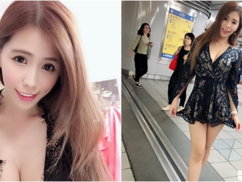 台北捷運站捕捉「蕾絲美乳妹」，超火辣視覺享受路人都忍不住駐足～