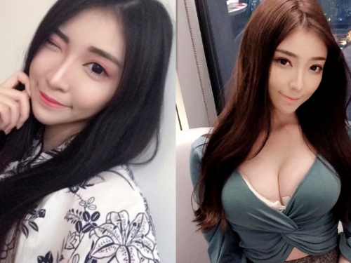 溢出來的節奏！「米諾Mino」水汪大眼看似萌甜，飽滿緊繃的大奶卻讓人一秒就震驚！