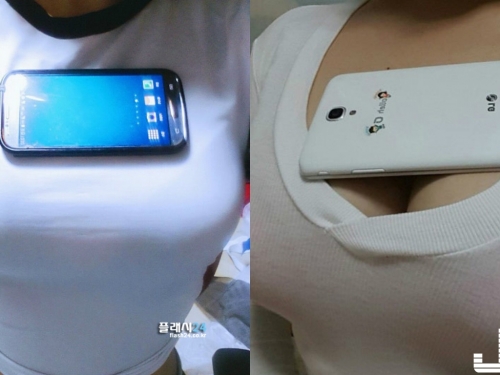 巨乳限定！妹子凶狠表示：「不怕找不到手機」這畫面根本4最強人體展示機 …