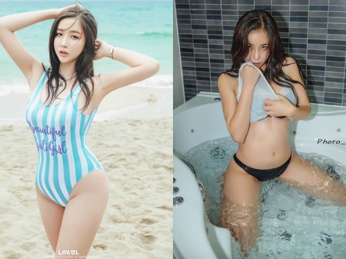 爆乳DJ「오아희」炸奶開腿展現完美曲線　低胸視角「人字深溝」一覽無遺