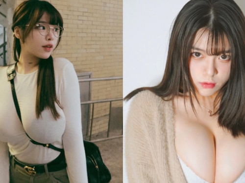 我沒了！「豪乳正妹」甜問長髮好還是短髮好？網友：重點不在頭髮