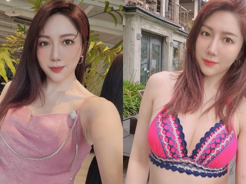 辣模「Jeannine 珍琳」粉色比基尼好火辣，「戶外視角」畫面太兇了！