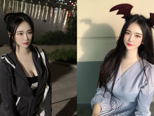 夜遊漢江的「爆乳小惡魔正妹」，穿這樣運動有夠犯規！