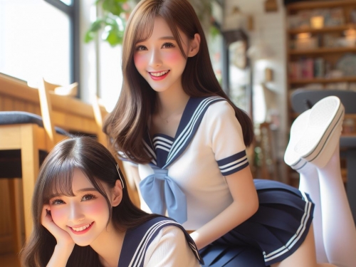 妹子玩疊疊樂